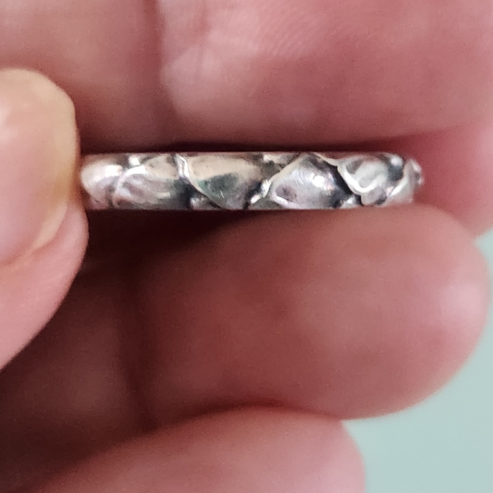 Georg Jensen Stacking Ring , 28A,  Sterling Silver, Size 6.5, vintage - Picture 2 of 8